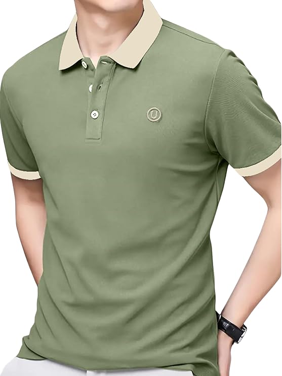 Lymio Mens Cotton Polo T-shirt